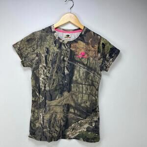 Vintage Y2K Mossy Oak Realtree Camo T-Shirt Women's Medium